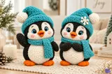 Örgü Görünümlü Penguen İkilisi - 3D Baskı ve Model Dosyası (STL) - detaylı önizleme 5
