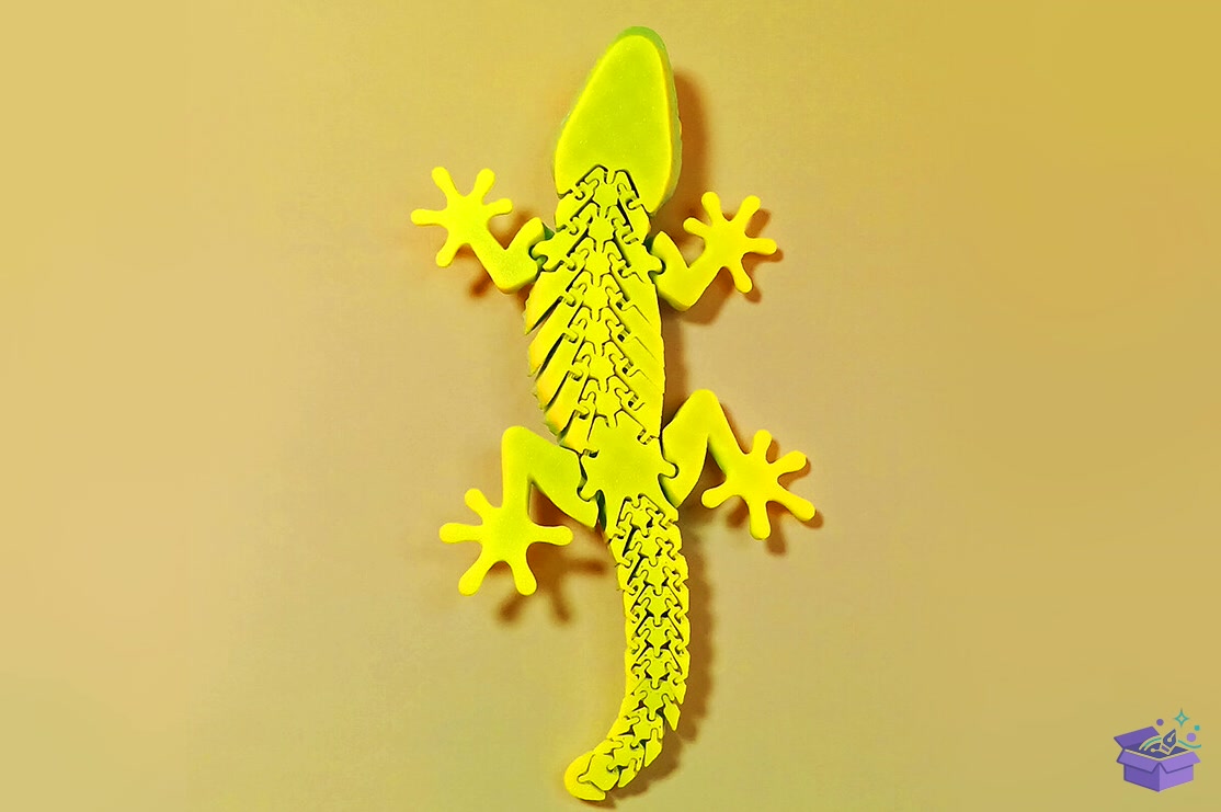 Hareketli Mafsallı Gecko Lizard Flexible Print - 3D Baskı ve Model Dosyası (STL, OBJ, 3MF) önizleme 4