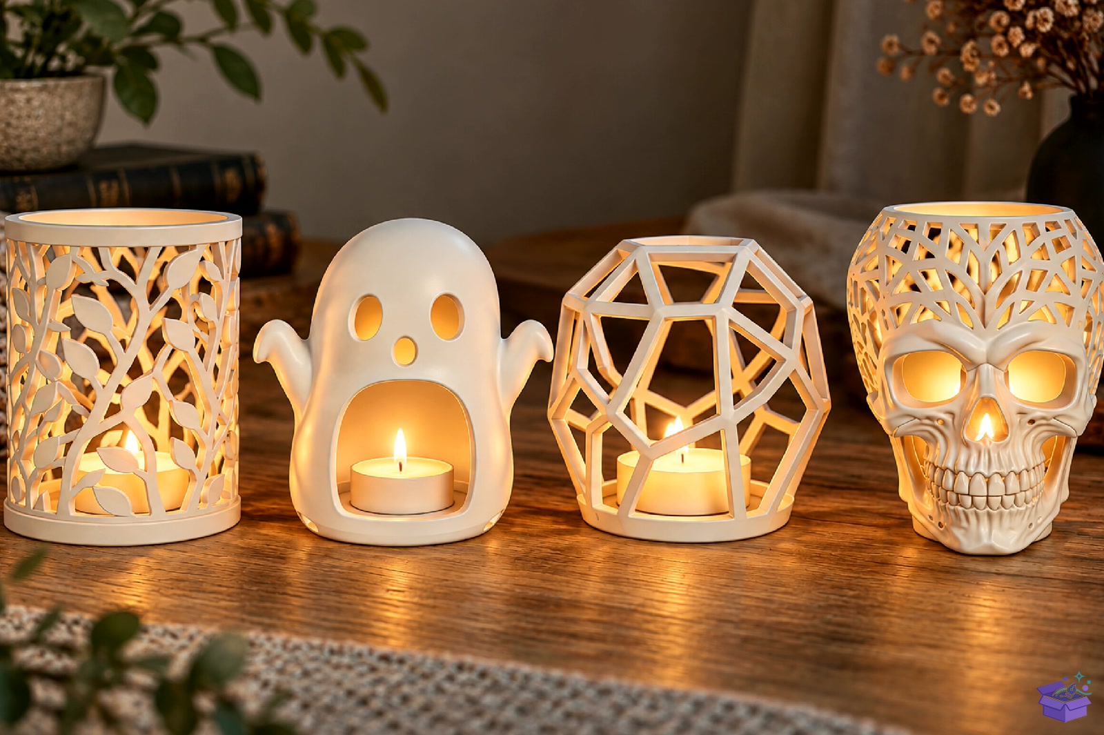 Cadılar Bayramı Mumluk STL - 3D Baskı ve Model Dosyası (STL, OBJ, 3MF) önizleme 3