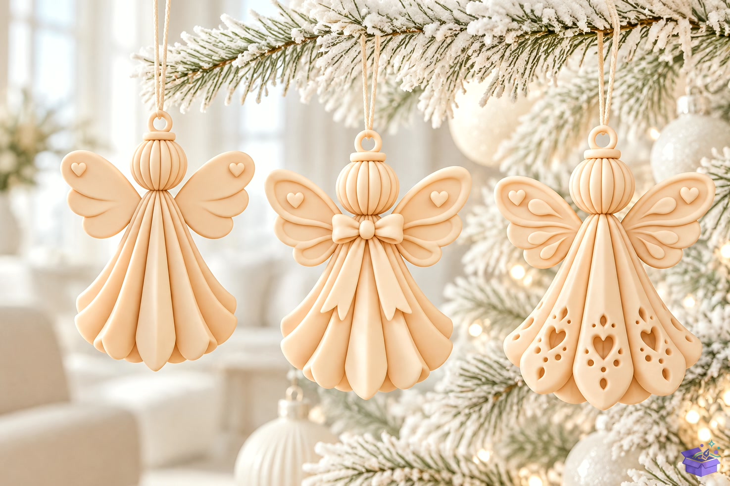3D Baskı Angel Süs Yılbaşı Ange - 3D Baskı ve Model Dosyası (STL, OBJ, 3MF) önizleme 2