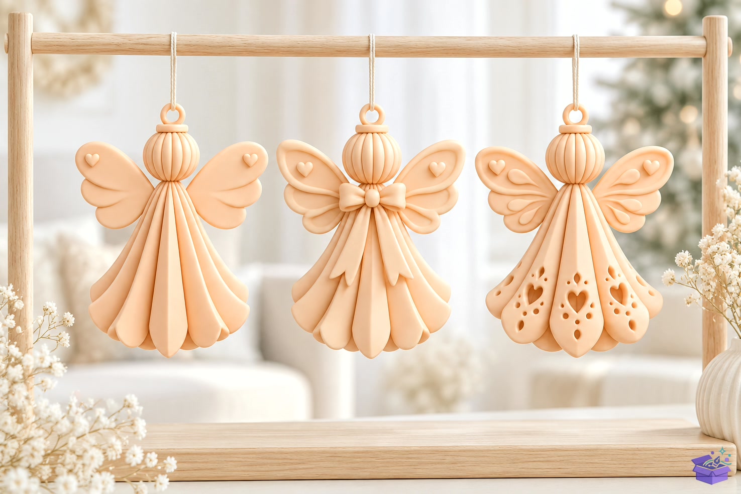 3D Baskı Angel Süs Yılbaşı Ange - 3D Baskı ve Model Dosyası (STL, OBJ, 3MF) önizleme 4