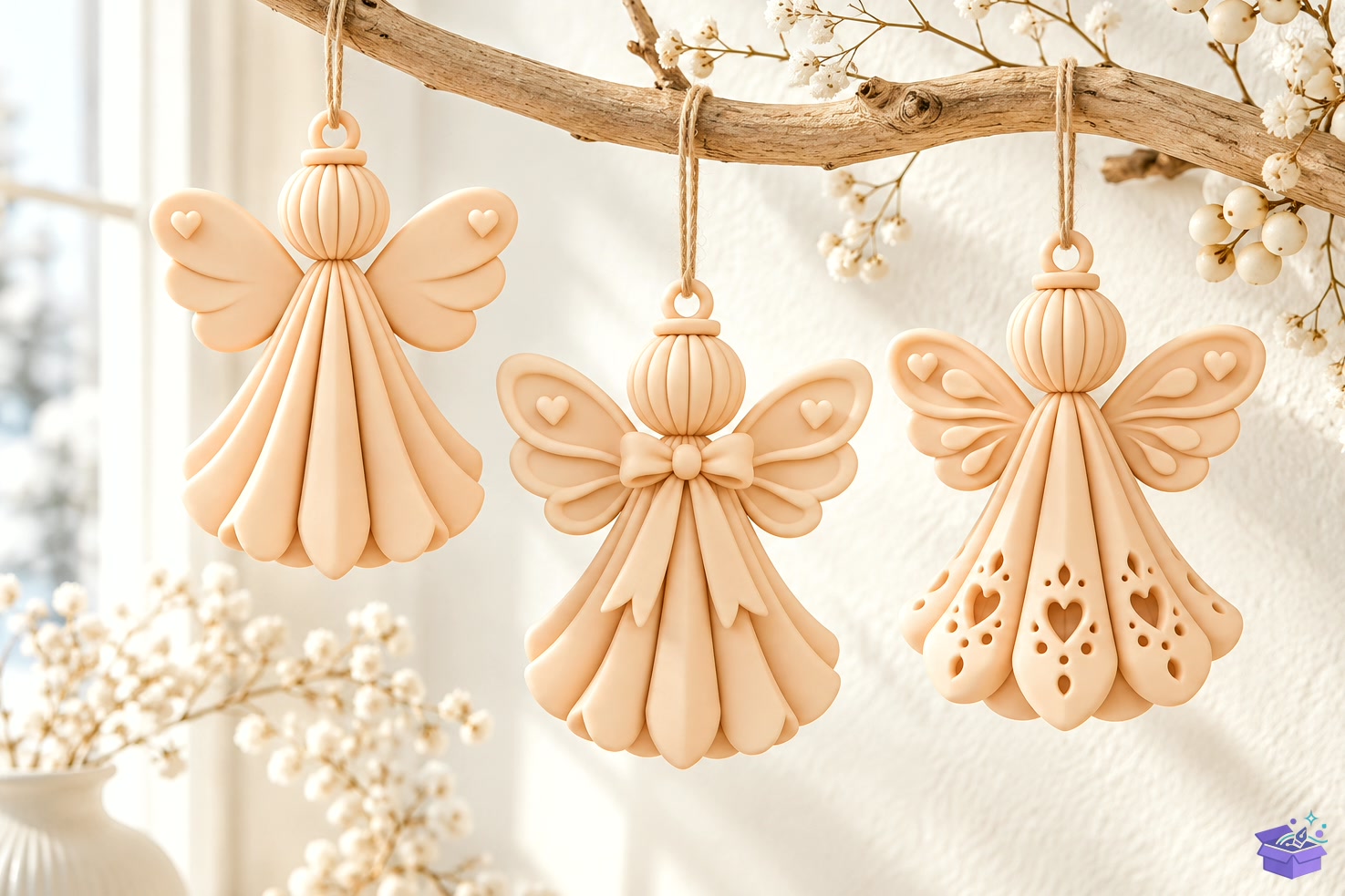 3D Baskı Angel Süs Yılbaşı Ange - 3D Baskı ve Model Dosyası (STL, OBJ, 3MF) önizleme 5