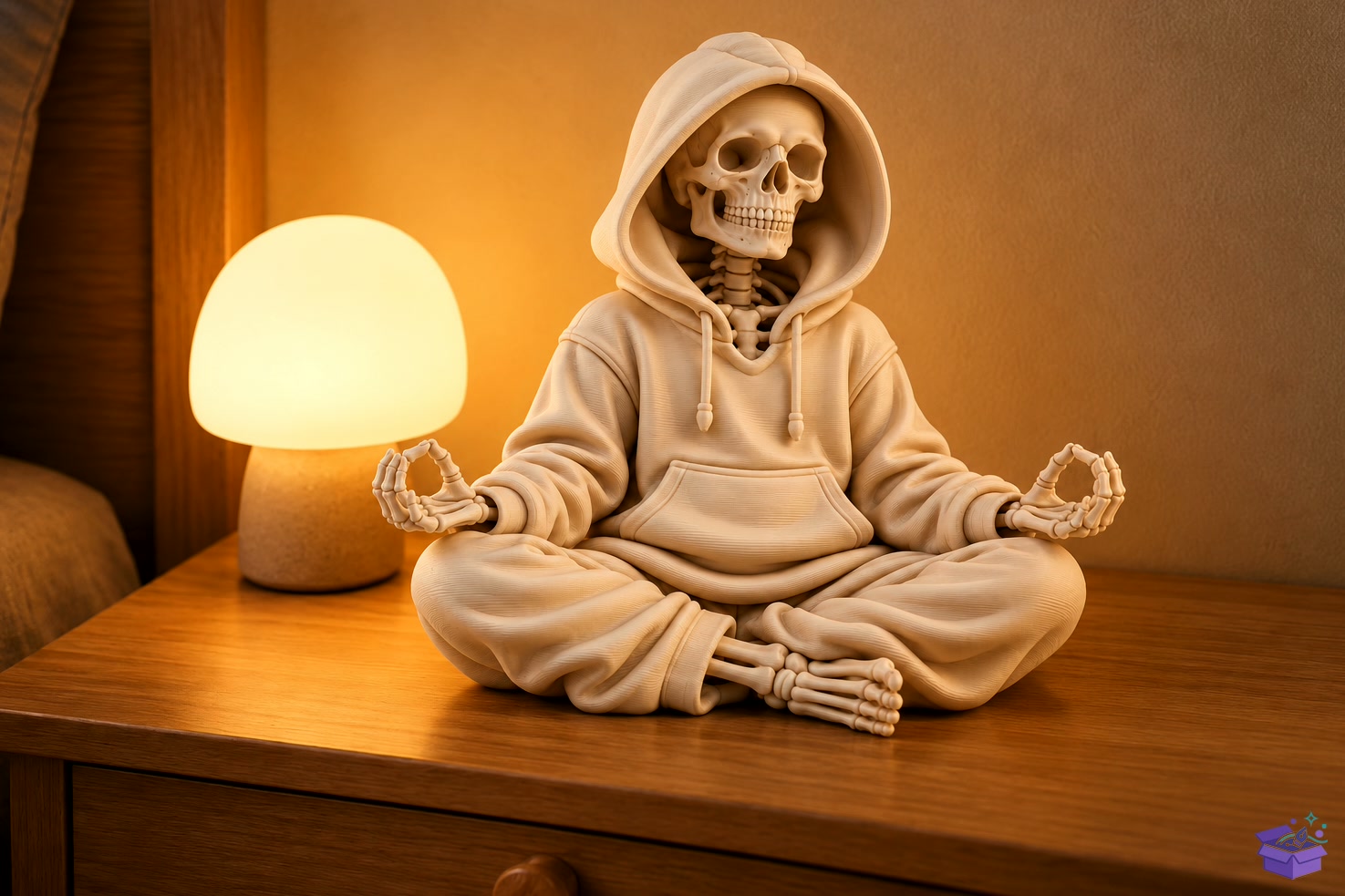 Skeleton Meditation STL - 3D Baskı ve Model Dosyası (STL, OBJ, 3MF) önizleme 3