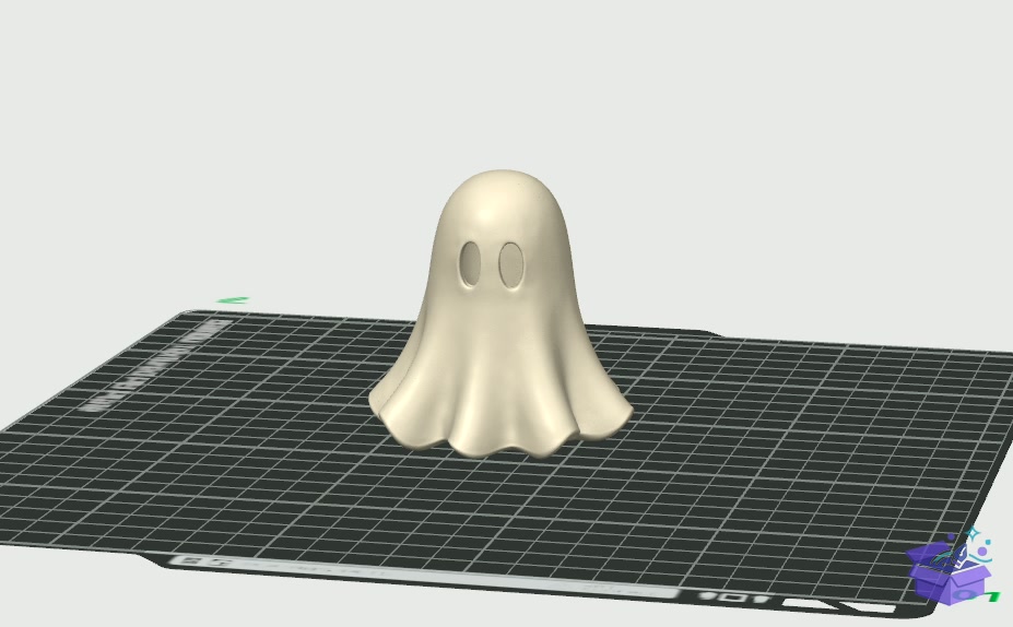 Cute Ghost STL Minimalist Cadılar Bayramı - 3D Baskı ve Model Dosyası (STL, OBJ, 3MF) önizleme 2
