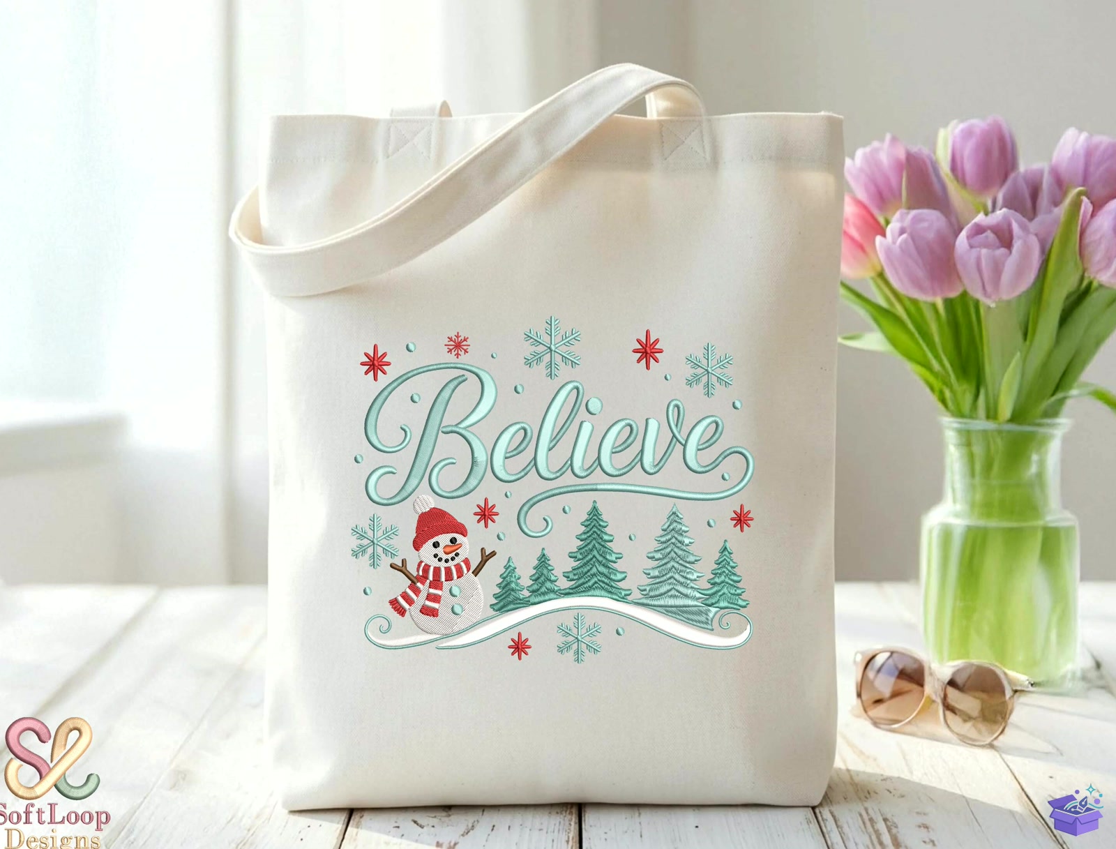 Believe Yılbaşı Nakış Design - Makine Nakış Deseni (SVG, DXF, EPS, PNG) önizleme 3