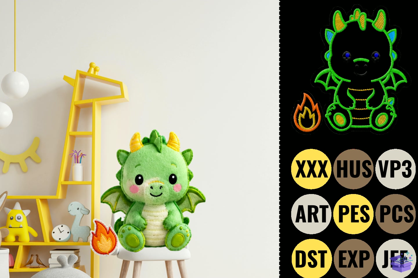 Cute Animal Applique Nakış - Makine Nakış Deseni (SVG, DXF, EPS, PNG) önizleme 2
