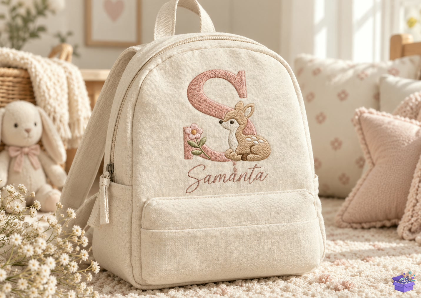 Geyik Alphabet a Z Nakış 95mm - Makine Nakış Deseni (SVG, DXF, EPS, PNG) önizleme 3