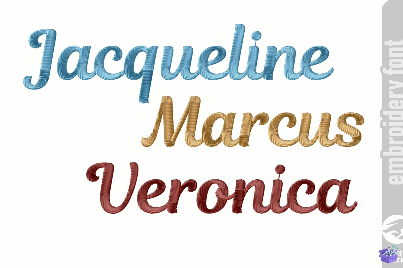 Magnolia Script Nakış Yazı Tipi Small - Makine Nakış Deseni (SVG, DXF, EPS, PNG) önizleme 3