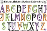 Vintage Alfabe (26 Tasarım) - Makine Nakış Deseni (PES, DST, JEF, EXP, VP3, HUS) - detaylı önizleme 1