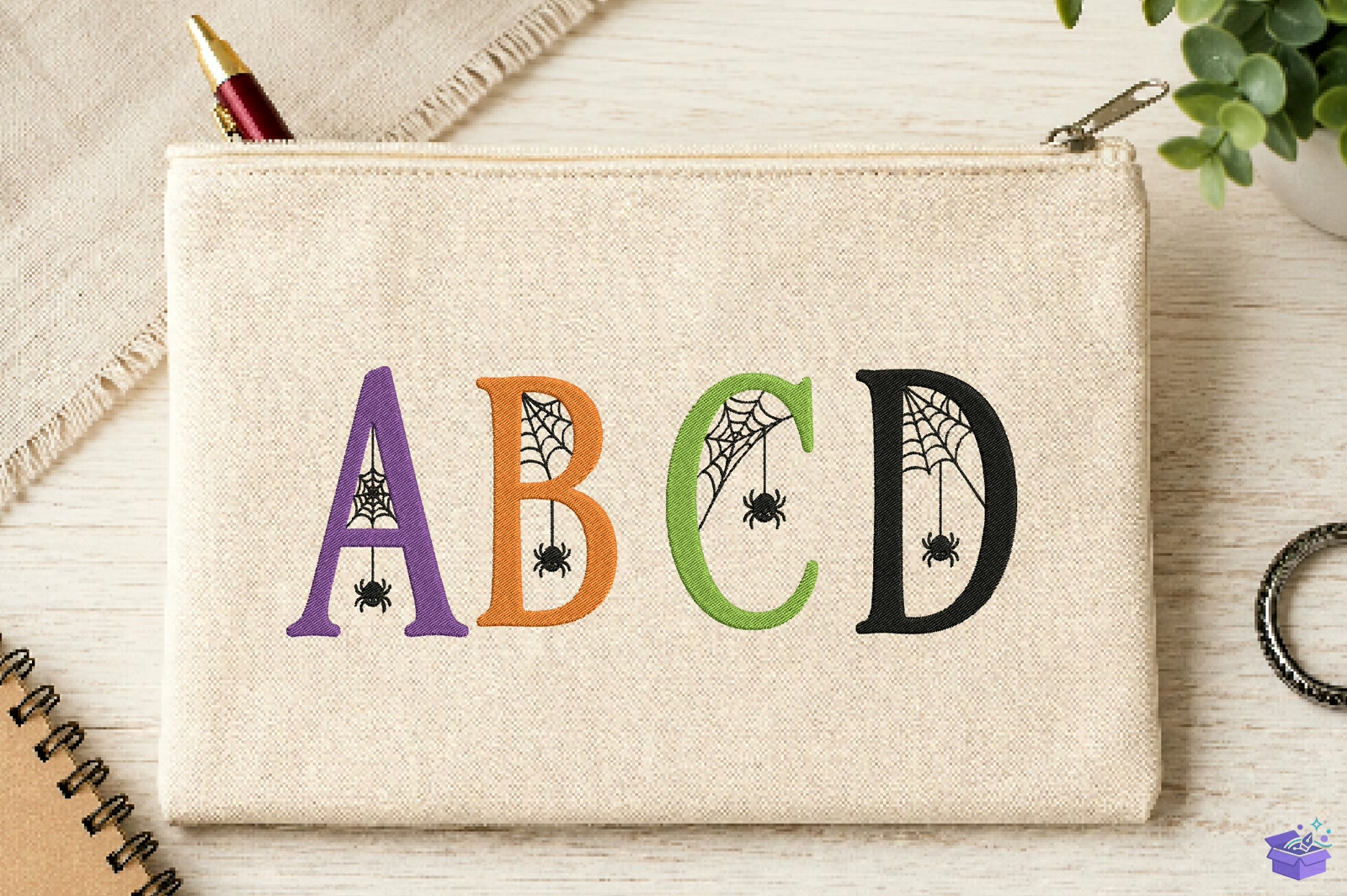 Vintage Alphabet Machine Nakış - Makine Nakış Deseni (SVG, DXF, EPS, PNG) önizleme 4