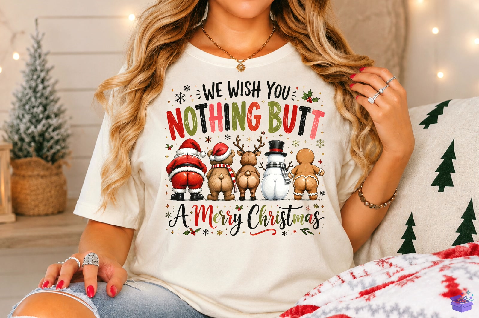Nothing Butt a Merry Yılbaşı PNG - DTF & Süblimasyon Baskı Tasarımı (SVG, DXF, EPS, PNG) - detaylı önizleme 4