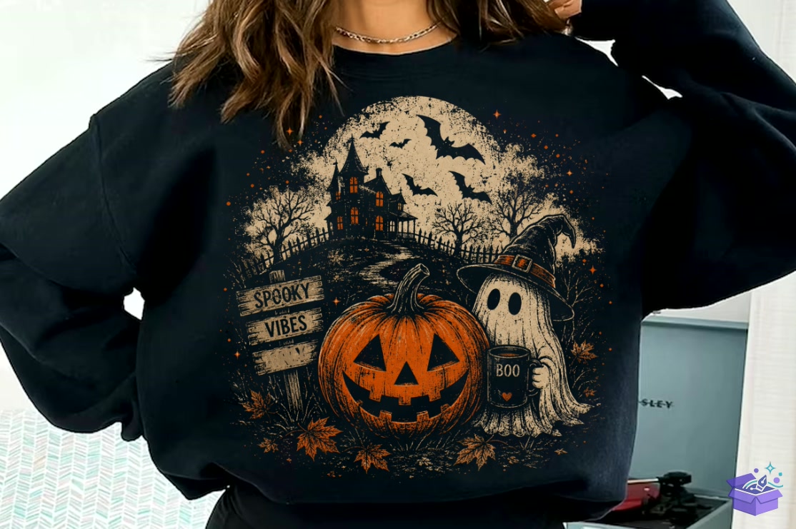 Cadılar Bayramı PNG Spooky Season PNG - Makine Nakış Deseni (SVG, DXF, EPS, PNG) - detaylı önizleme 6