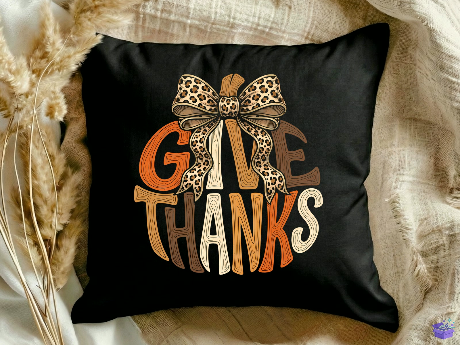 Give Thanks Thanksgiving PNG - DTF & Süblimasyon Baskı Tasarımı (SVG, DXF, EPS, PNG) - detaylı önizleme 3