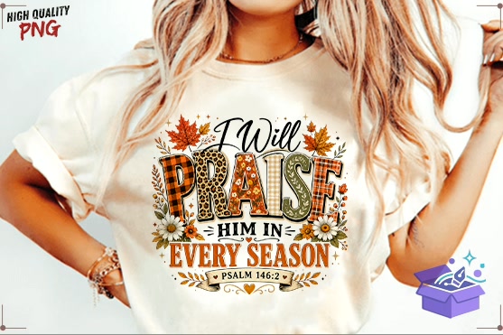Fall Christian PNG Thanksgiving SVG PNG - DTF & Süblimasyon Baskı Tasarımı (SVG, DXF, EPS, PNG) - detaylı önizleme 2