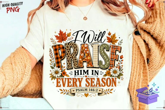 Fall Christian PNG Thanksgiving SVG PNG - DTF & Süblimasyon Baskı Tasarımı (SVG, DXF, EPS, PNG) - detaylı önizleme 4