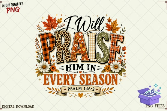 Fall Christian PNG Thanksgiving SVG PNG - DTF & Süblimasyon Baskı Tasarımı (SVG, DXF, EPS, PNG) - detaylı önizleme 5