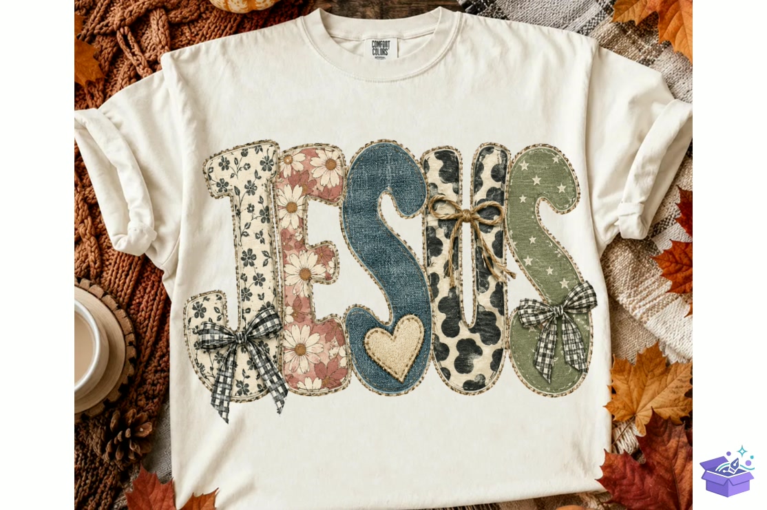 Faux Yarn Jesus Fall Png Christian Faith - DTF & Süblimasyon Baskı Tasarımı (SVG, DXF, EPS, PNG) - detaylı önizleme 2