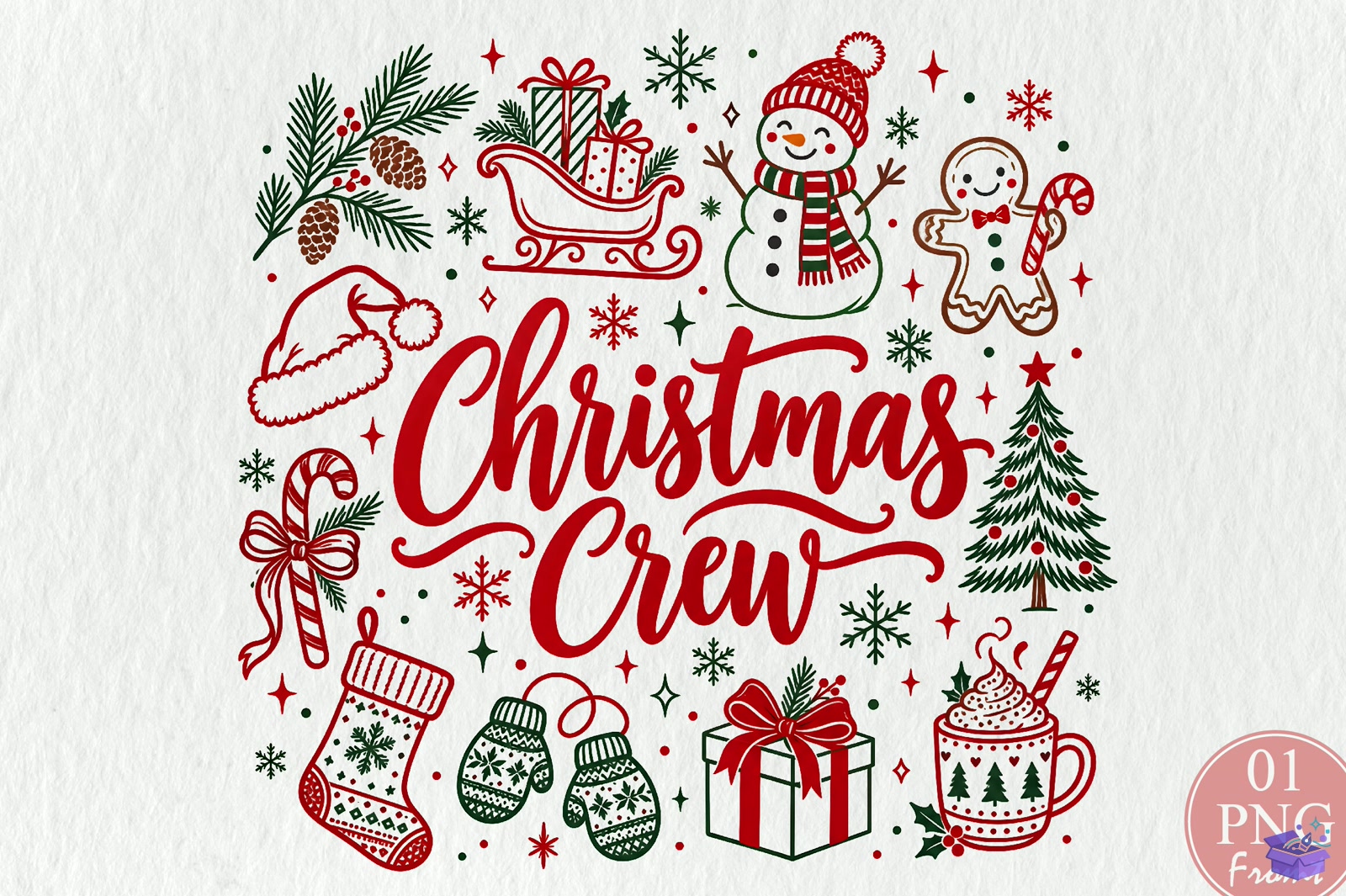 Yılbaşı Crew Süblimasyon Baskı PNG - DTF & Süblimasyon Baskı Tasarımı (SVG, DXF, EPS, PNG) - DTF Baskı Tasarımları İndir (DXF, SVG, EPS)
