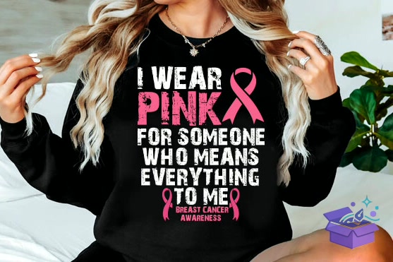 Pink Ribbon PNG Breast Cancer Awareness - DTF & Süblimasyon Baskı Tasarımı (SVG, DXF, EPS, PNG) - detaylı önizleme 2
