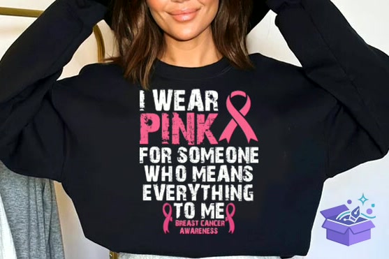 Pink Ribbon PNG Breast Cancer Awareness - DTF & Süblimasyon Baskı Tasarımı (SVG, DXF, EPS, PNG) - detaylı önizleme 4