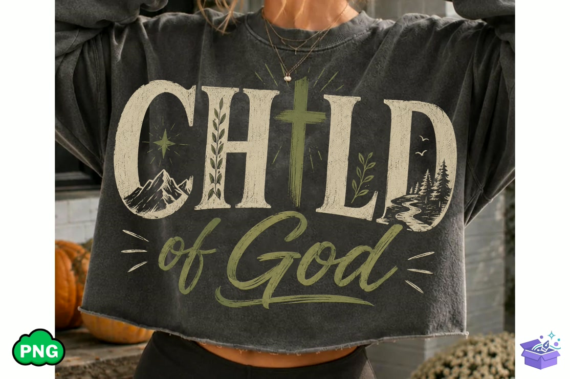 Child Of God PNG Christian PNG Faith PNG - DTF & Süblimasyon Baskı Tasarımı (SVG, DXF, EPS, PNG) - DTF Baskı Tasarımları İndir (DXF, SVG, AI)