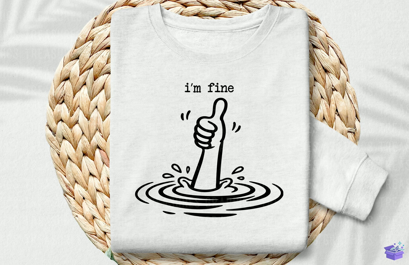 Funny Sarcastic I'm Fine SVG PNG - DTF & Süblimasyon Baskı Tasarımı (SVG, DXF, EPS, PNG) - detaylı önizleme 4