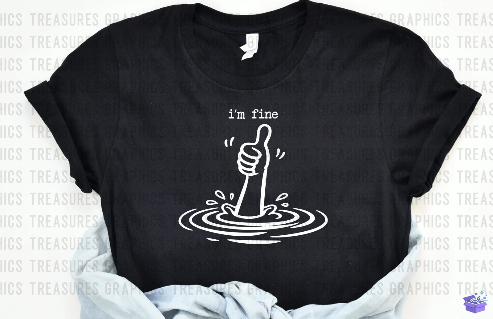 Funny Sarcastic I'm Fine SVG PNG - DTF & Süblimasyon Baskı Tasarımı (SVG, DXF, EPS, PNG) - detaylı önizleme 6