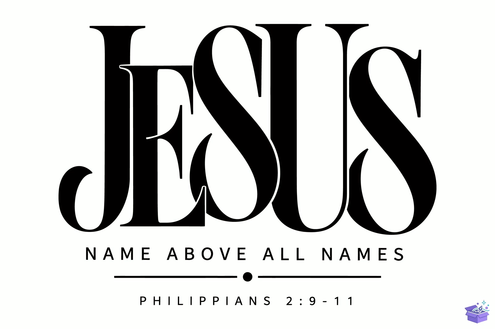 Jesus Name Above All Names - DTF & Süblimasyon Baskı Tasarımı (SVG, DXF, EPS, PNG) - detaylı önizleme 2