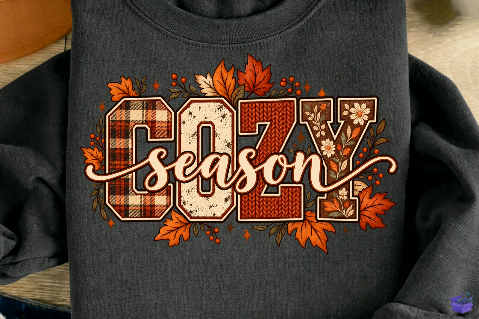 Cozy Season Fall Thanksgiving Autumn Png - DTF & Süblimasyon Baskı Tasarımı (SVG, DXF, EPS, PNG) - DTF Baskı Tasarımları İndir (DXF, SVG, EPS)