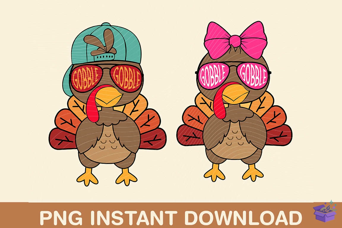 Thanksgiving Turkey Kid PNG - DTF & Süblimasyon Baskı Tasarımı (SVG, DXF, EPS, PNG) - detaylı önizleme 2