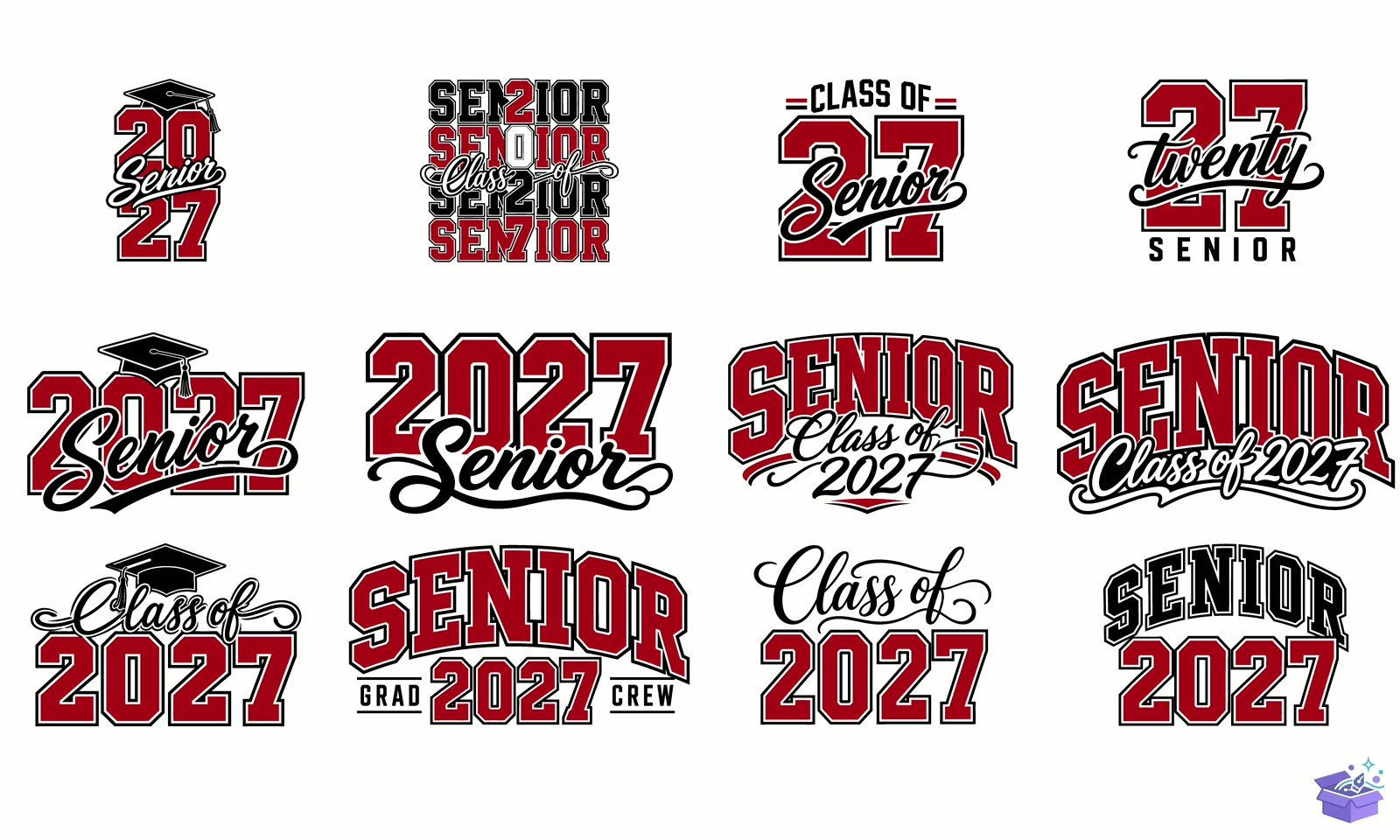 Senior 2027 SVG - DTF & Süblimasyon Baskı Tasarımı (SVG, DXF, EPS, PNG) - DTF Baskı Tasarımları İndir (DXF, SVG, EPS)