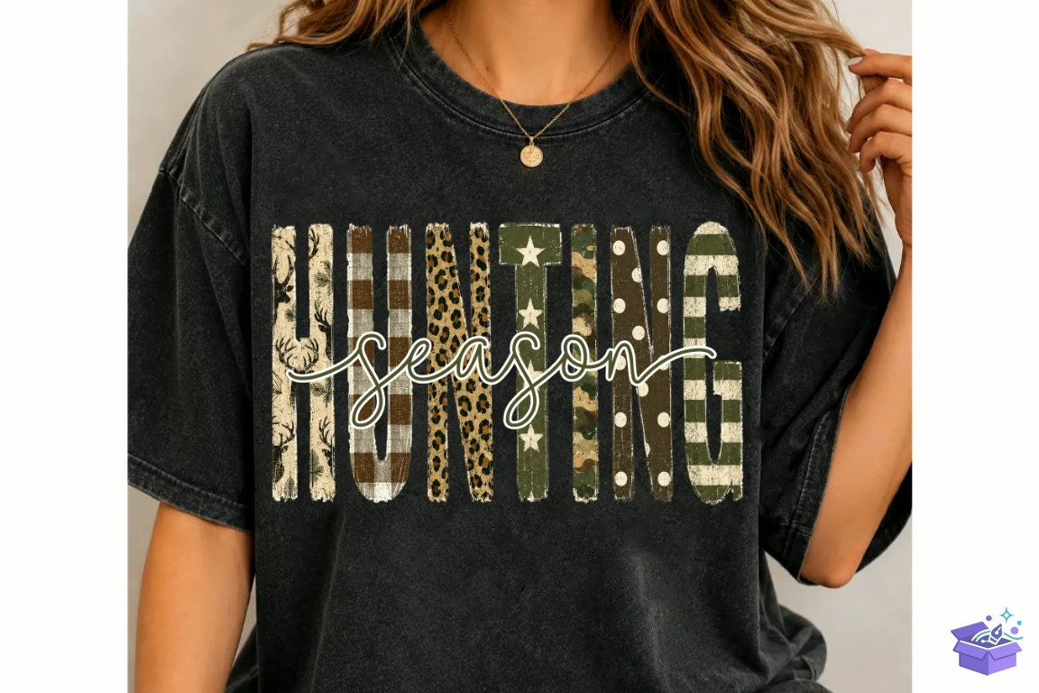 Preppy Hunting Season Camo Western Png - DTF & Süblimasyon Baskı Tasarımı (SVG, DXF, EPS, PNG) - DTF Baskı Tasarımları İndir (DXF, SVG, EPS)