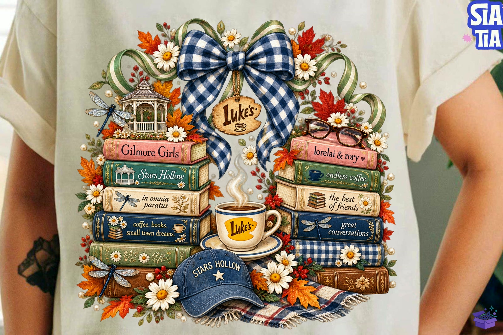 Gilmore Girls Luke's Coffee PNG Shirt - DTF & Süblimasyon Baskı Tasarımı (SVG, DXF, EPS, PNG) - detaylı önizleme 3