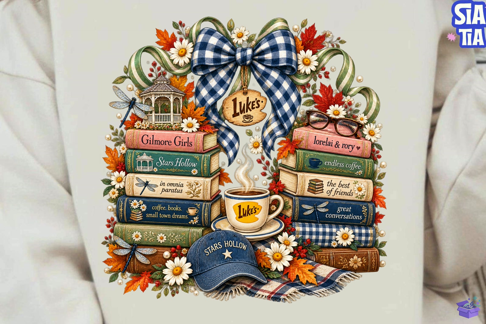 Gilmore Girls Luke's Coffee PNG Shirt - DTF & Süblimasyon Baskı Tasarımı (SVG, DXF, EPS, PNG) - detaylı önizleme 5