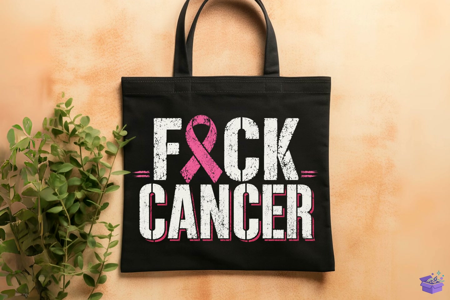 Breast Cancer Awareness Distressed Quote - DTF & Süblimasyon Baskı Tasarımı (SVG, DXF, EPS, PNG) - detaylı önizleme 2