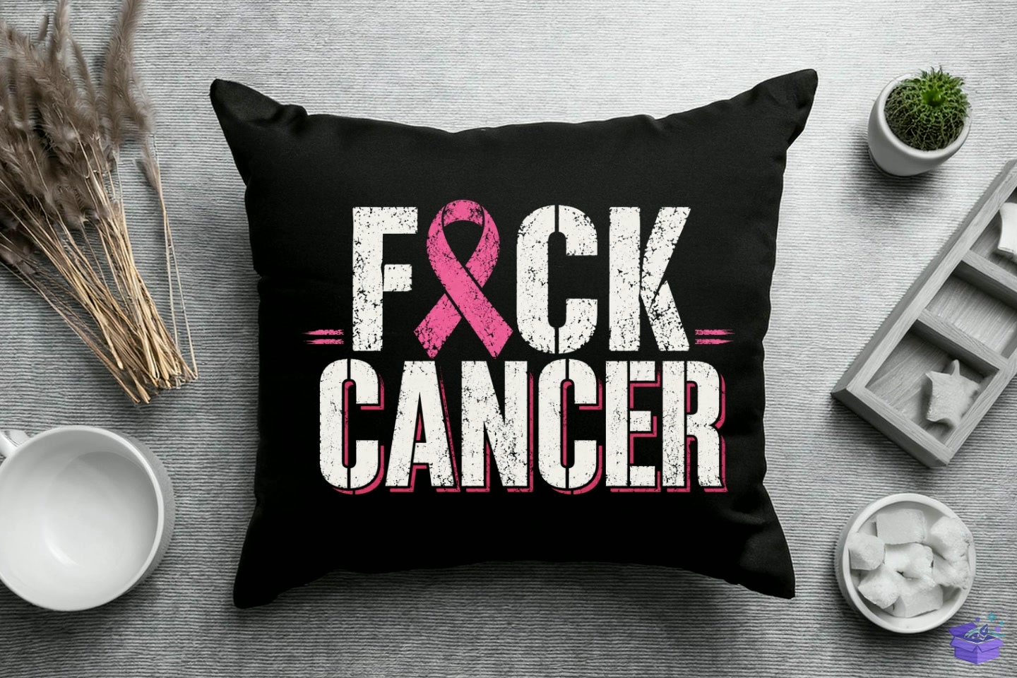 Breast Cancer Awareness Distressed Quote - DTF & Süblimasyon Baskı Tasarımı (SVG, DXF, EPS, PNG) - detaylı önizleme 3