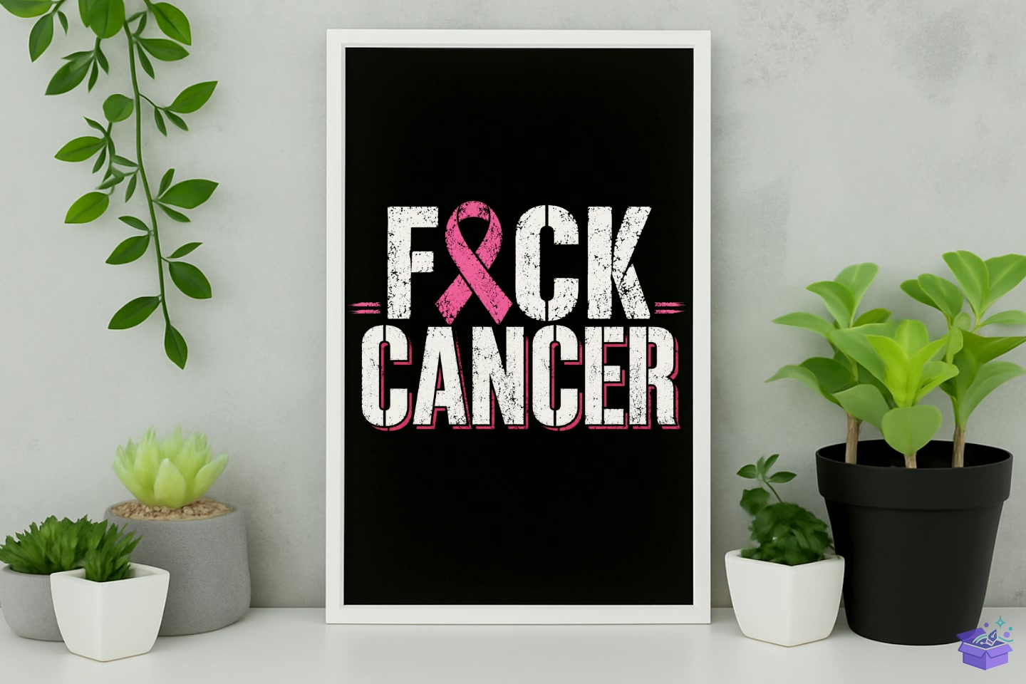 Breast Cancer Awareness Distressed Quote - DTF & Süblimasyon Baskı Tasarımı (SVG, DXF, EPS, PNG) - detaylı önizleme 5