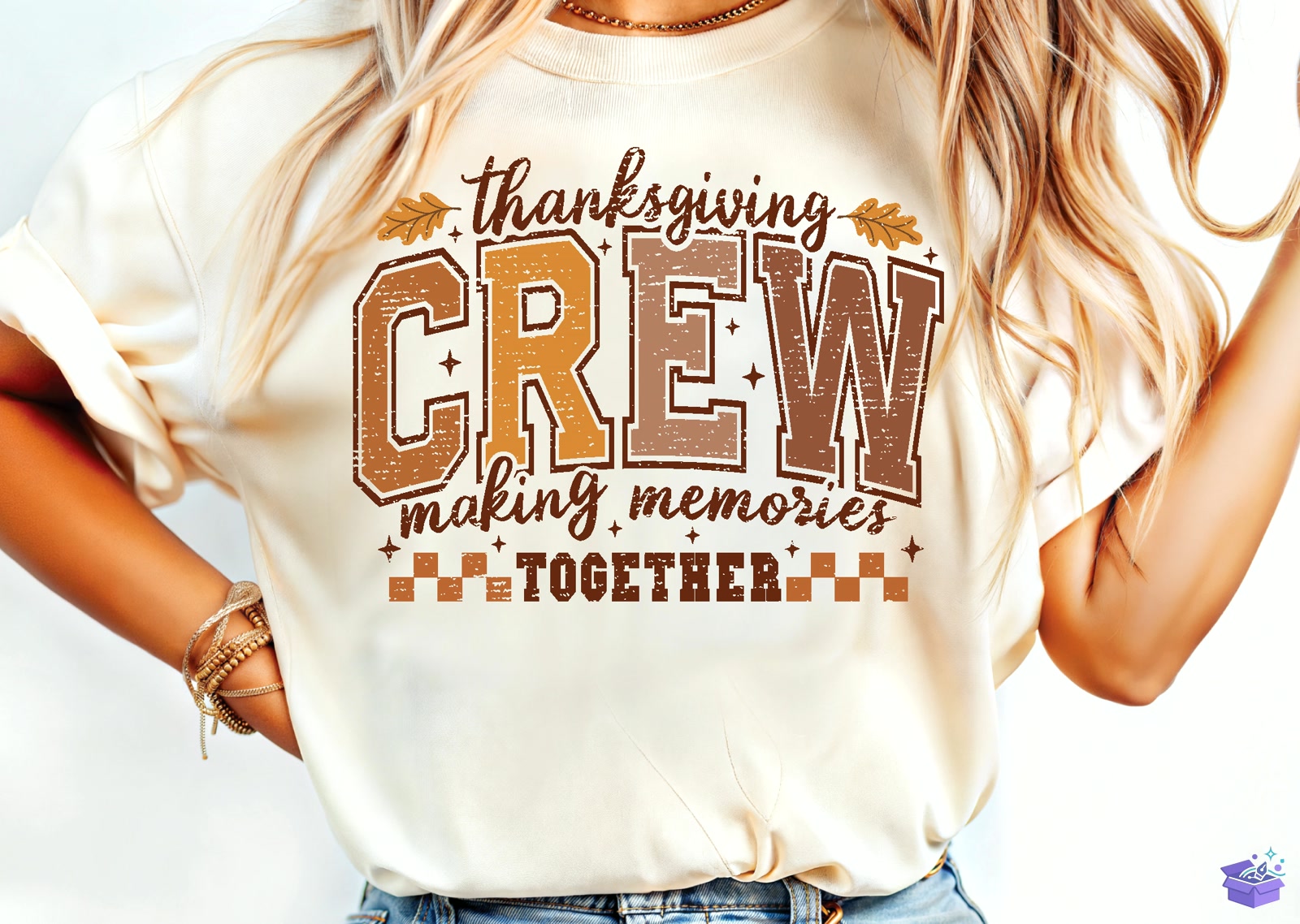 Thanksgiving Crew PNG Thanksgiving Quote - DTF & Süblimasyon Baskı Tasarımı (SVG, DXF, EPS, PNG) - detaylı önizleme 3