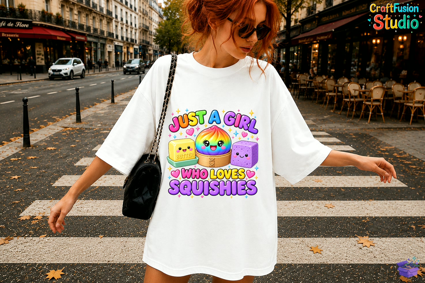 Just a Girl Who Loves Squishies PNG - DTF & Süblimasyon Baskı Tasarımı (SVG, DXF, EPS, PNG) - detaylı önizleme 3