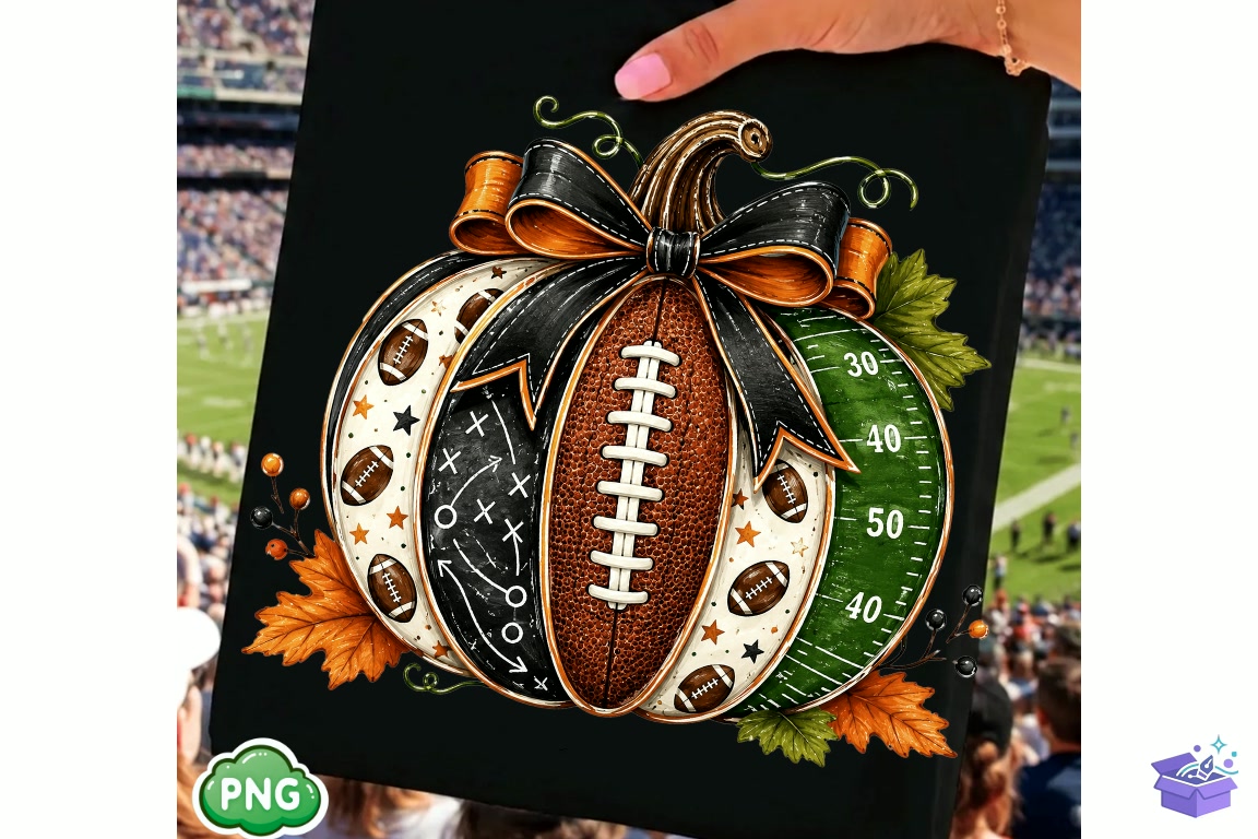 Small Town Football Mom Club Coastal PNG - DTF & Süblimasyon Baskı Tasarımı (SVG, DXF, EPS, PNG) - detaylı önizleme 6