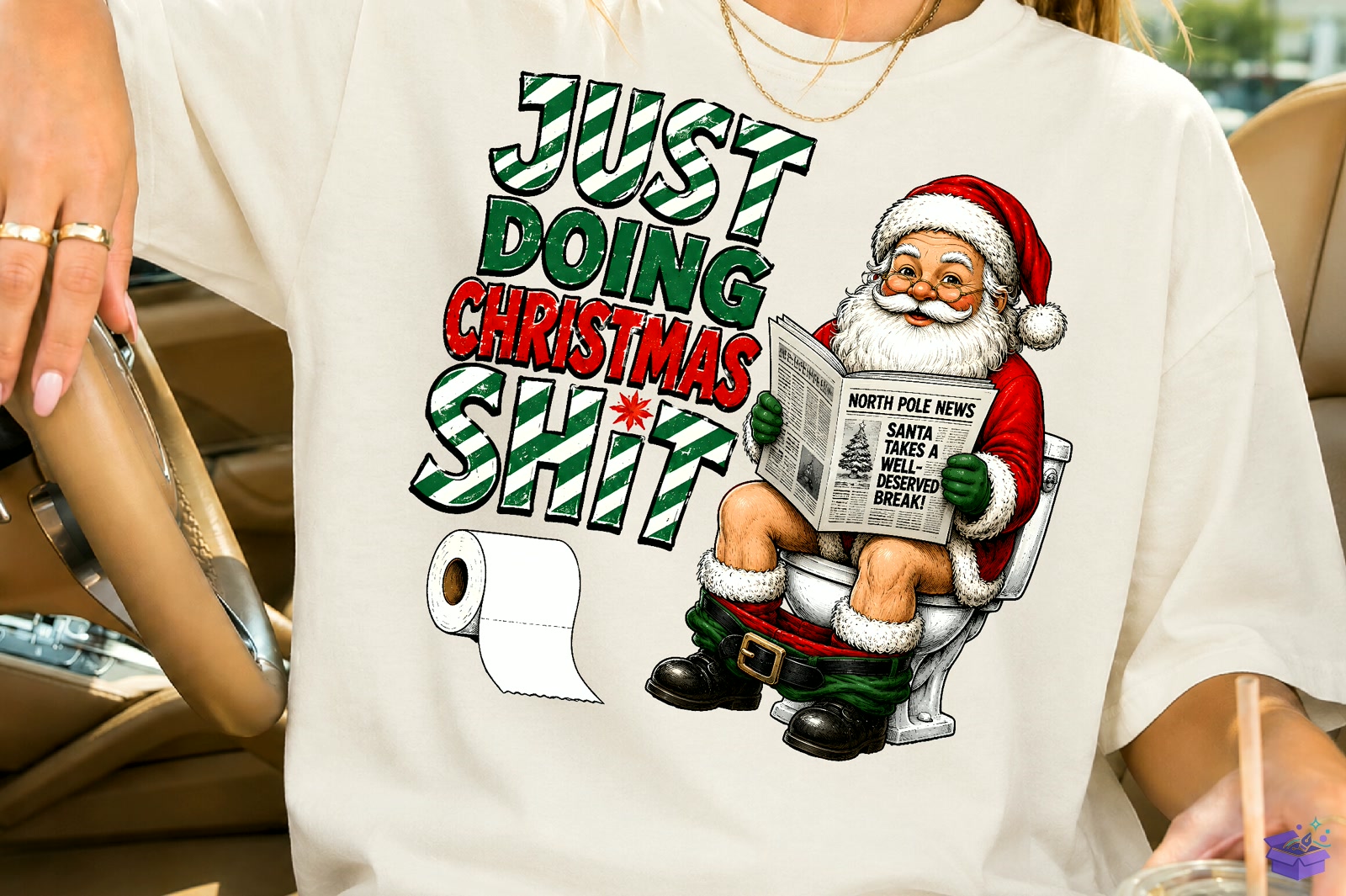 Funny Just Doing Yılbaşı Shit PNG - DTF & Süblimasyon Baskı Tasarımı (SVG, DXF, EPS, PNG) - detaylı önizleme 2