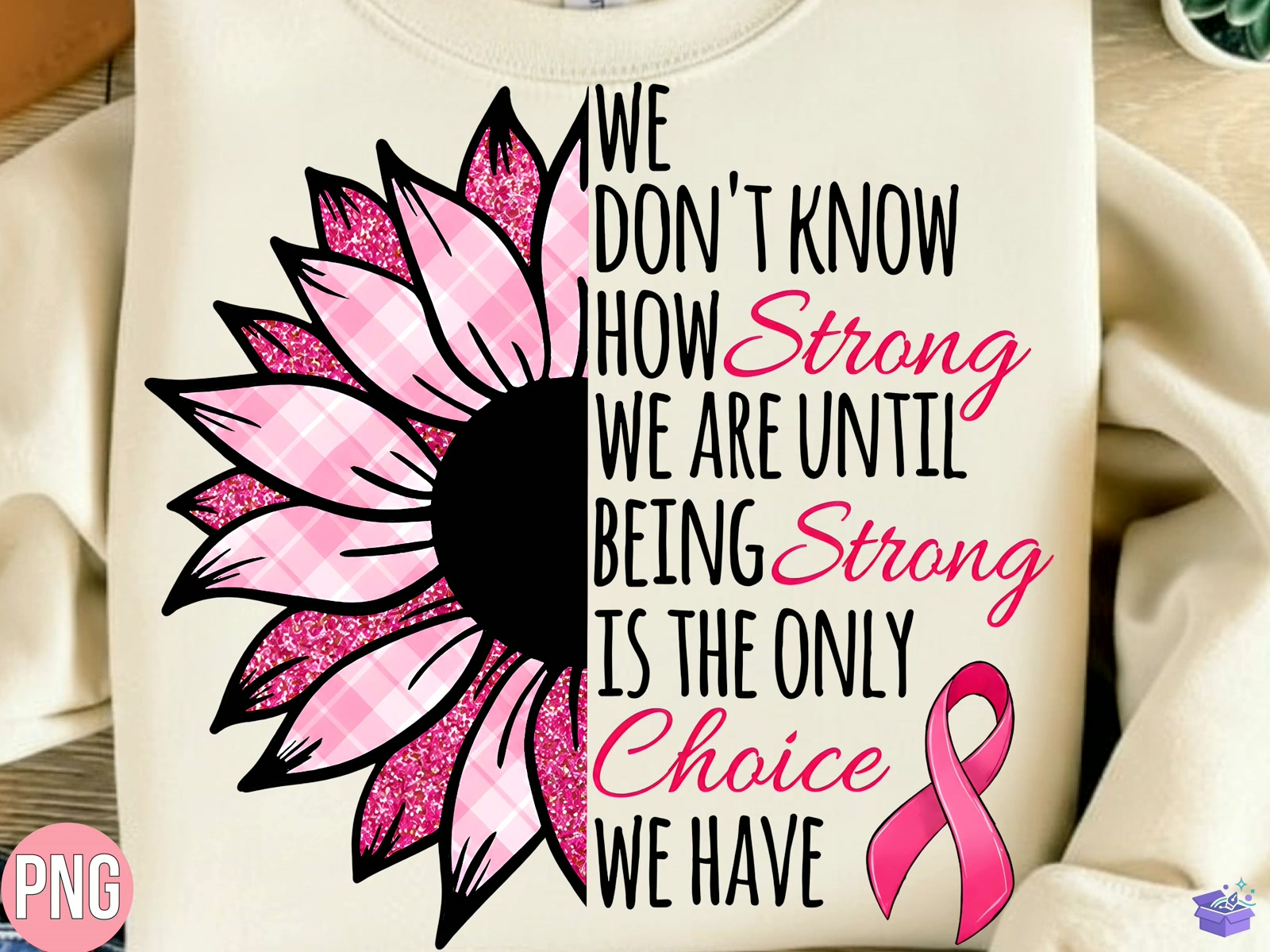 Breast Cancer Sunflower PNG T Shirt - DTF & Süblimasyon Baskı Tasarımı (SVG, DXF, EPS, PNG) - DTF Baskı Tasarımları İndir (DXF, SVG, EPS)