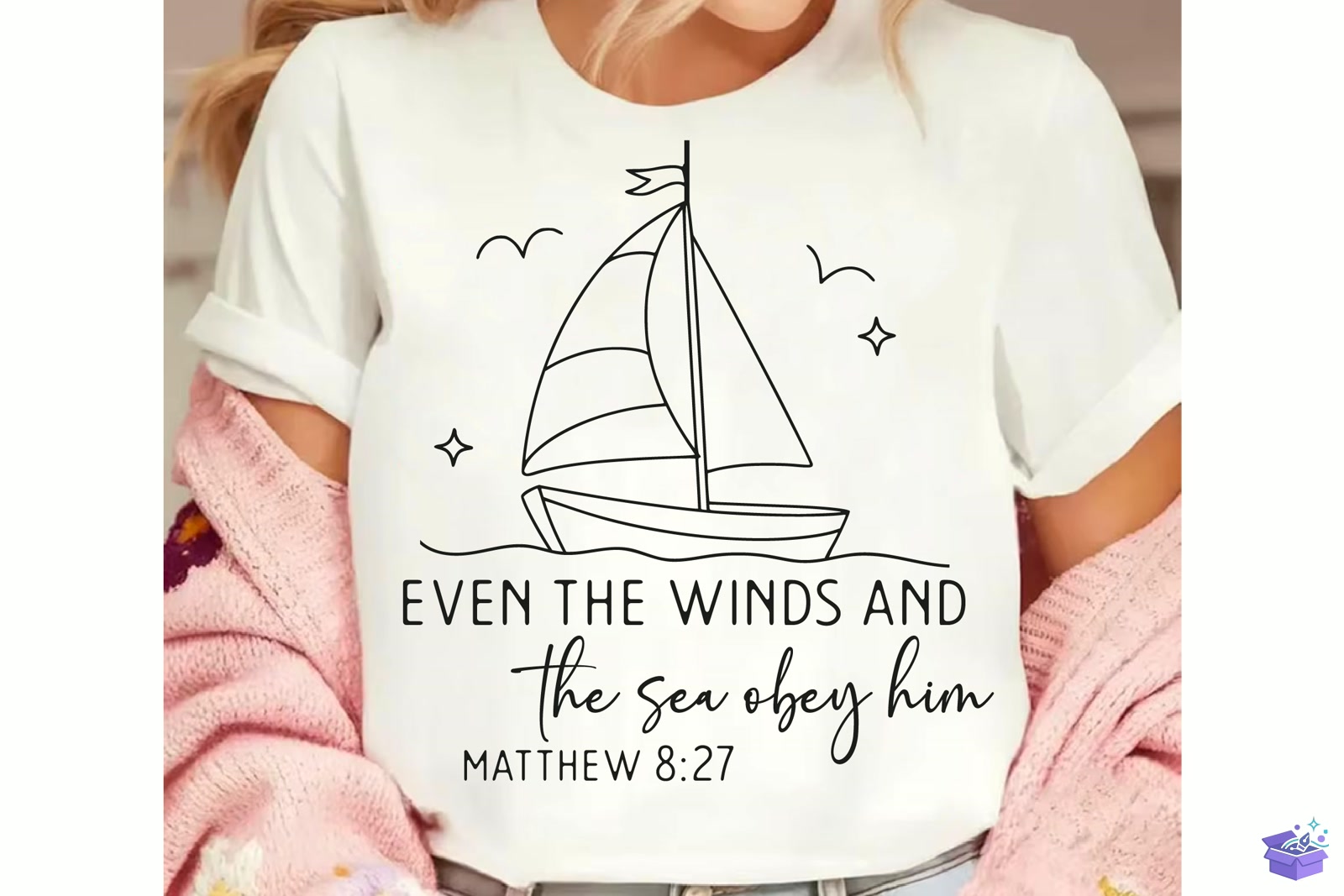 Christian Svg Bible Verse Faith - DTF & Süblimasyon Baskı Tasarımı (SVG, DXF, EPS, PNG) - detaylı önizleme 2