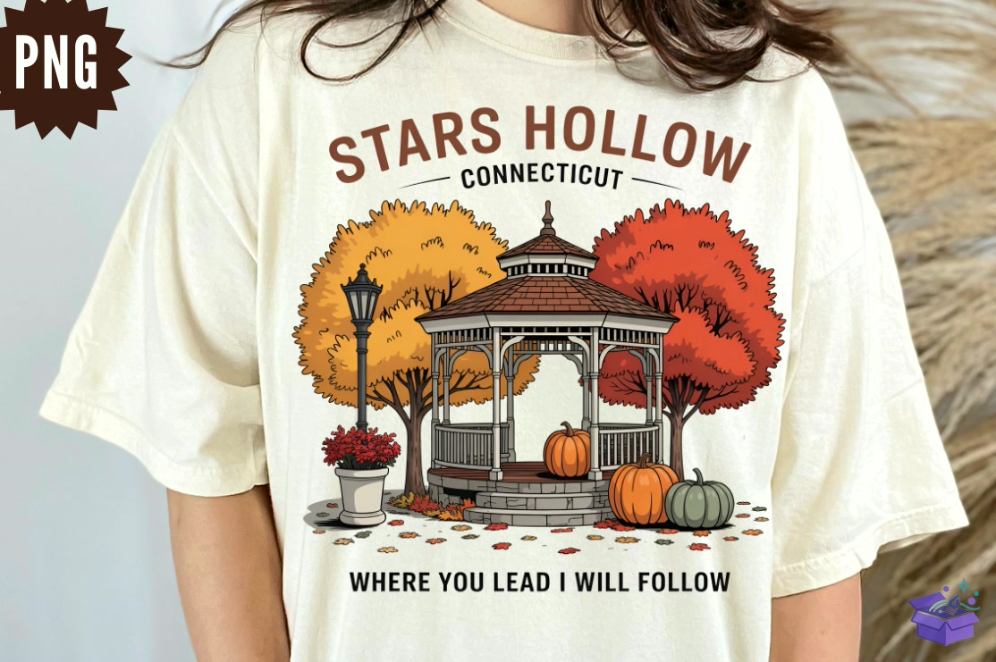 Stars Hollow Fall PNG Design - DTF & Süblimasyon Baskı Tasarımı (SVG, DXF, EPS, PNG) - DTF Baskı Tasarımları İndir (DXF, SVG, EPS)