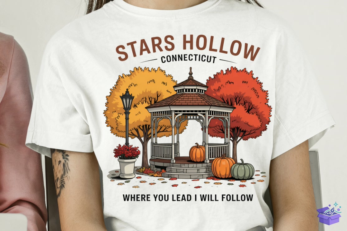 Stars Hollow Fall PNG Design - DTF & Süblimasyon Baskı Tasarımı (SVG, DXF, EPS, PNG) - detaylı önizleme 4