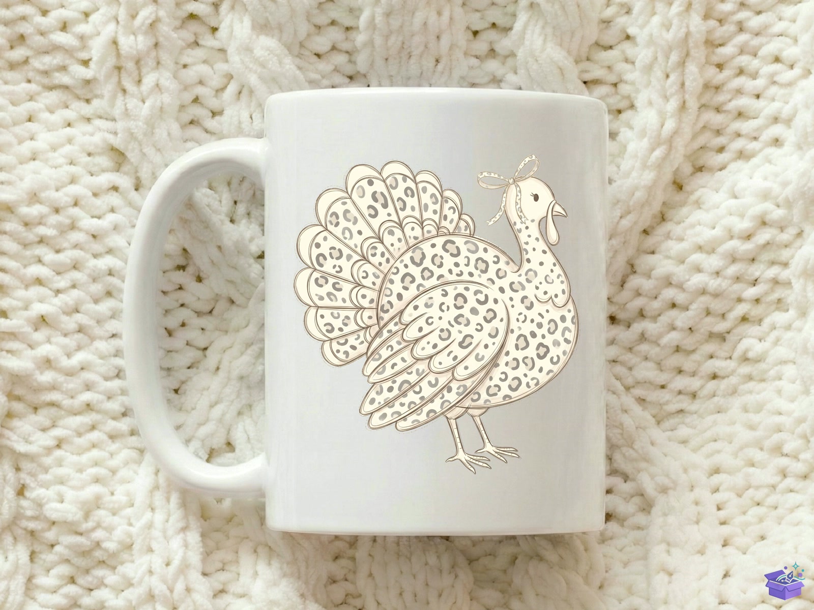 Preppy Leopard Turkey Thanksgiving PNG - DTF & Süblimasyon Baskı Tasarımı (SVG, DXF, EPS, PNG) - detaylı önizleme 4