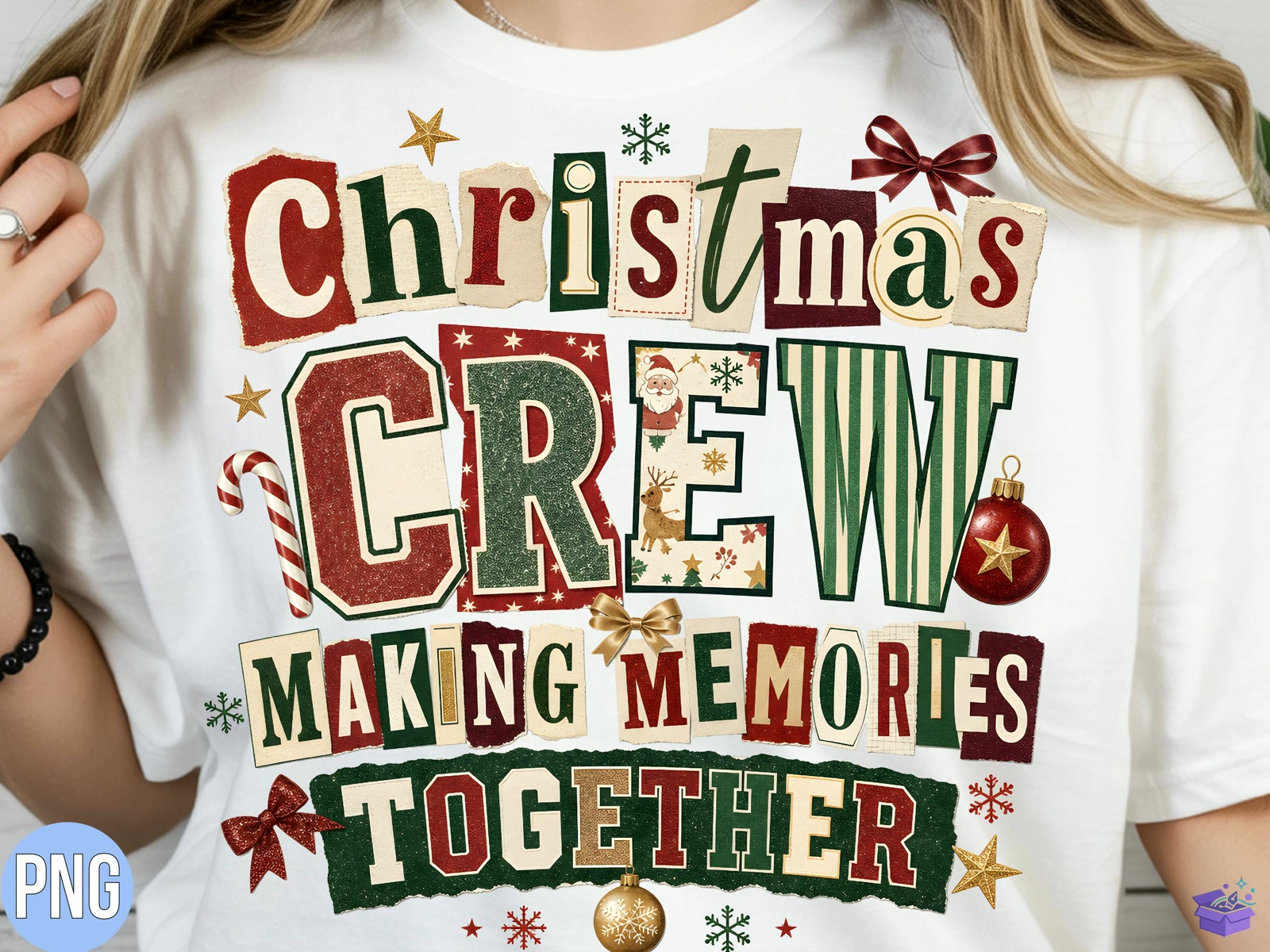 Yılbaşı Crew Making Memories Shirt PNG - DTF & Süblimasyon Baskı Tasarımı (SVG, DXF, EPS, PNG) - detaylı önizleme 2