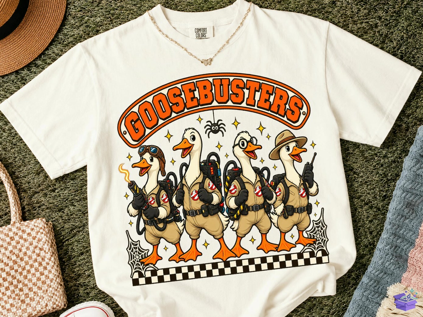 Goosebusters Cadılar Bayramı PNG Tee Design - DTF & Süblimasyon Baskı Tasarımı (SVG, DXF, EPS, PNG) - DTF Baskı Tasarımları İndir (DXF, SVG, EPS)