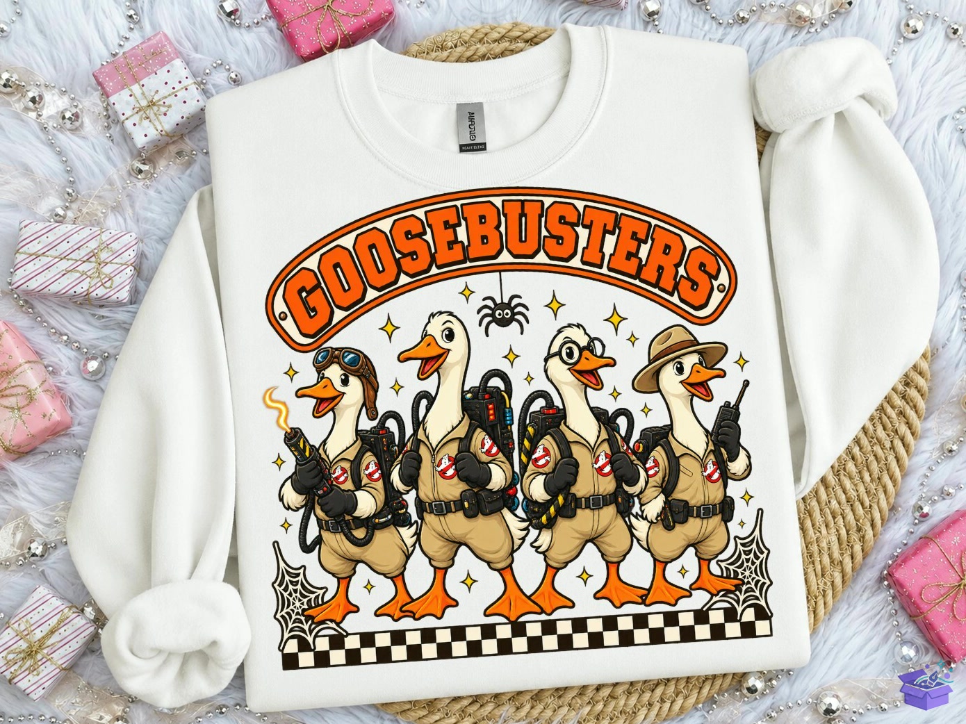 Goosebusters Cadılar Bayramı PNG Tee Design - DTF & Süblimasyon Baskı Tasarımı (SVG, DXF, EPS, PNG) - detaylı önizleme 3