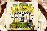 Komik Cadılar Bayramı İskelet Limonata Standı - DTF & Süblimasyon Baskı Tasarımı (PNG) - detaylı önizleme 1
